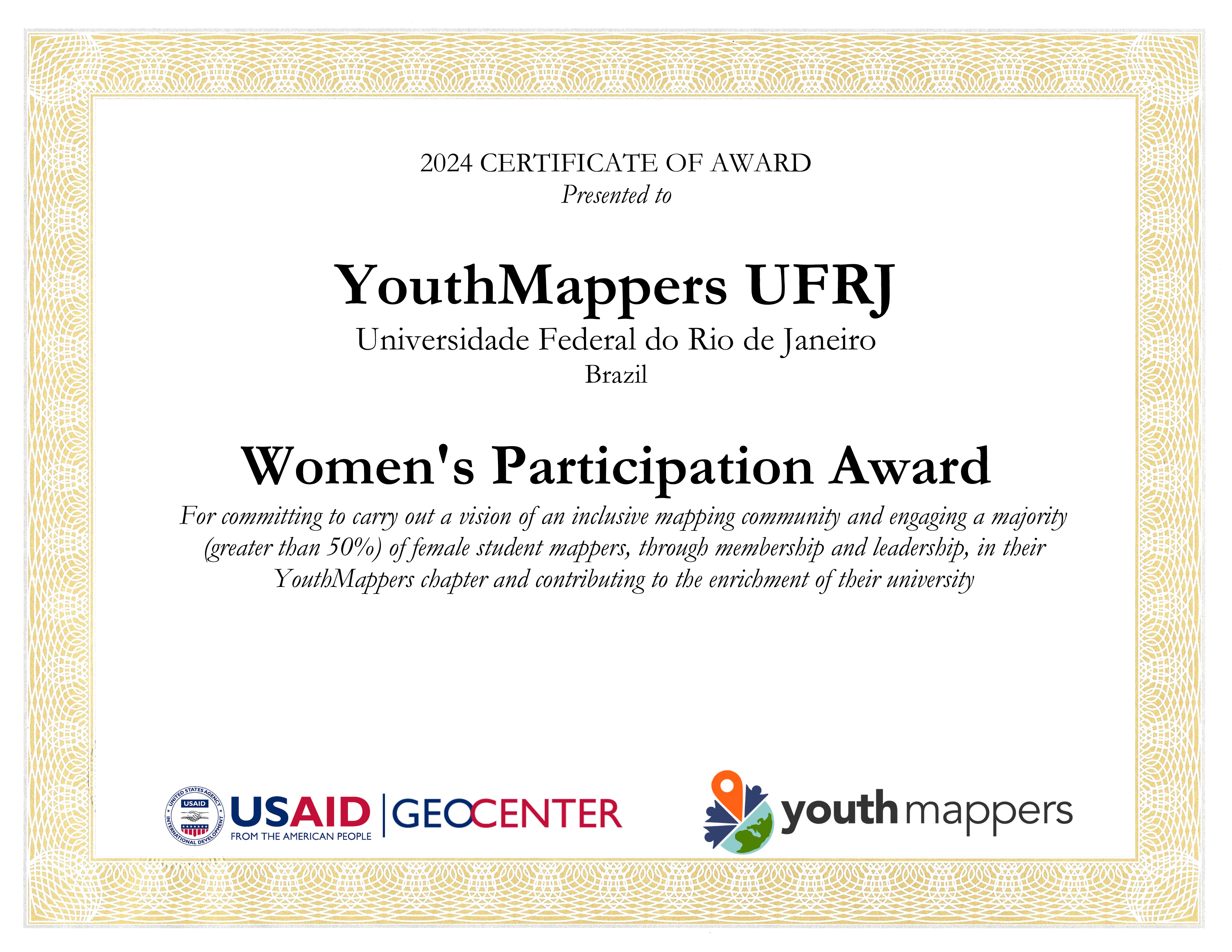 youthmappers-ufrj-award